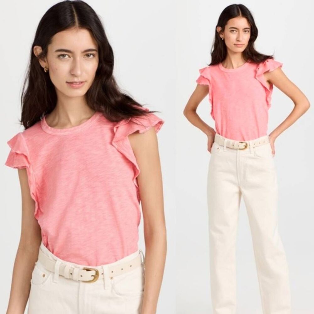 Veronica Beard Akeela Flutter Sleeve tee M